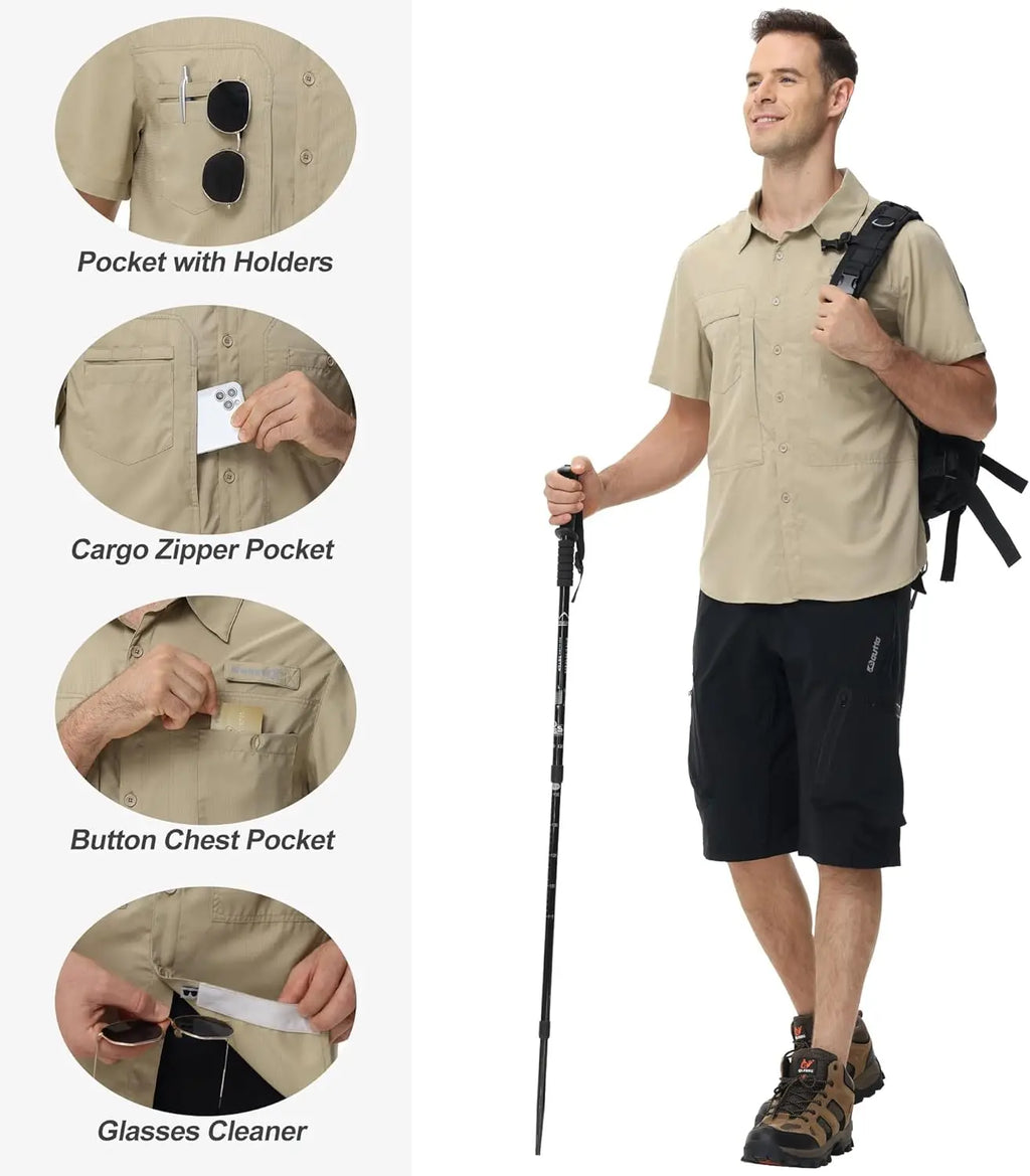 Men's Short Sleeve Lightweight Fishing Shirts