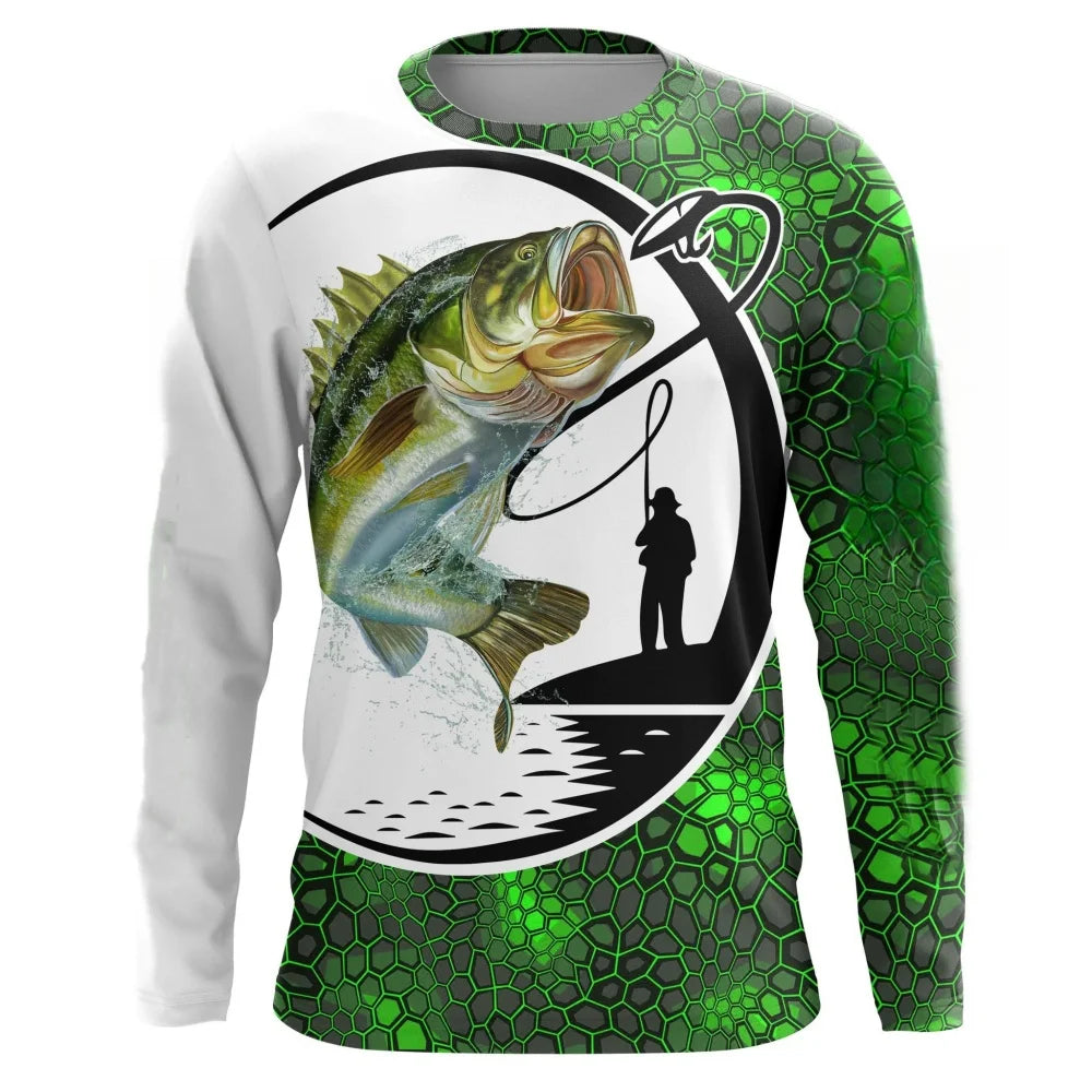 Fishing Shirts Men's T-Shirts Long Sleeve Mens Clothes Autumn Streetwear