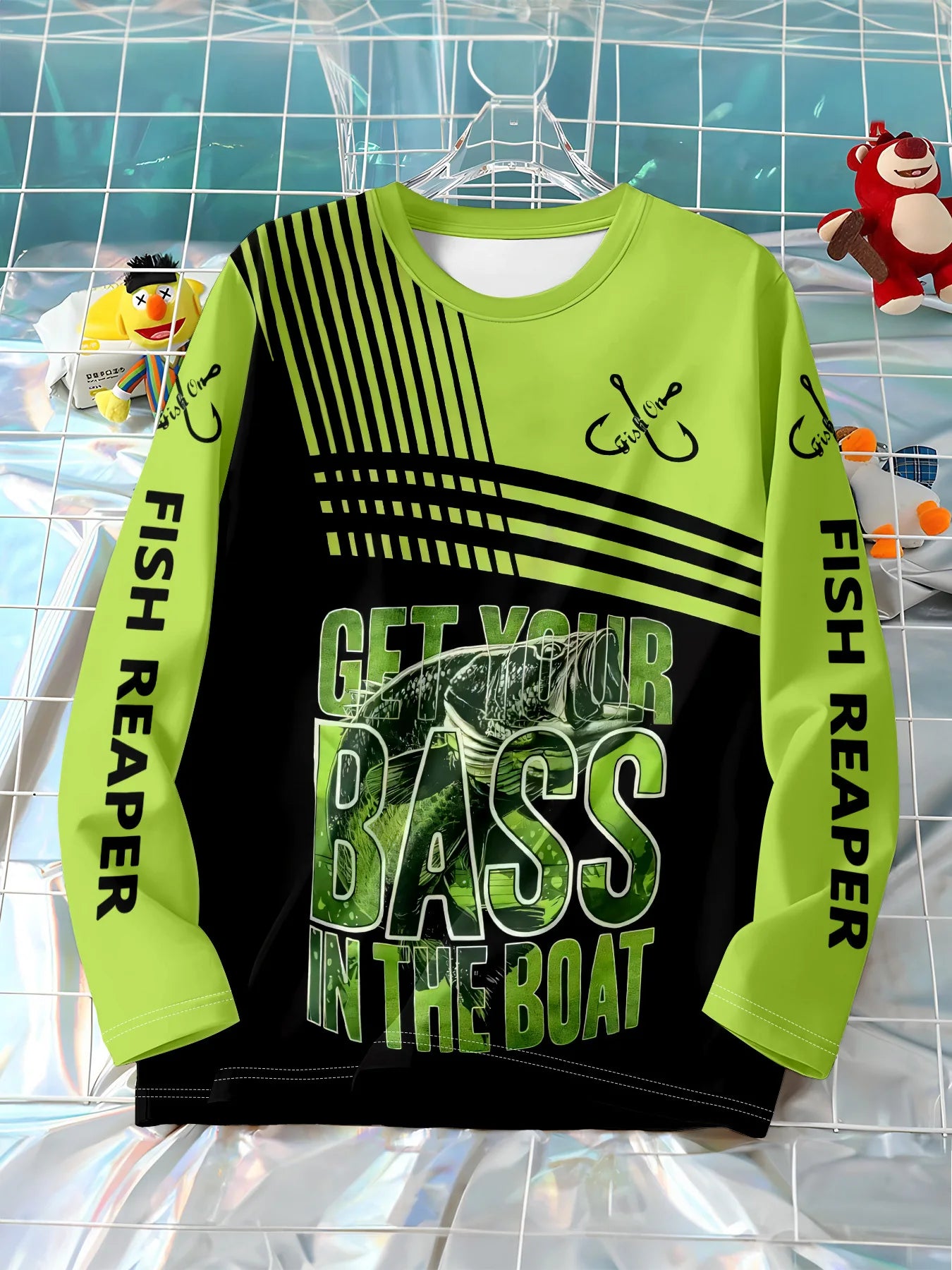 Fishing Graphic T Shirts Children's Clothing Autumn Long Sleeve Children