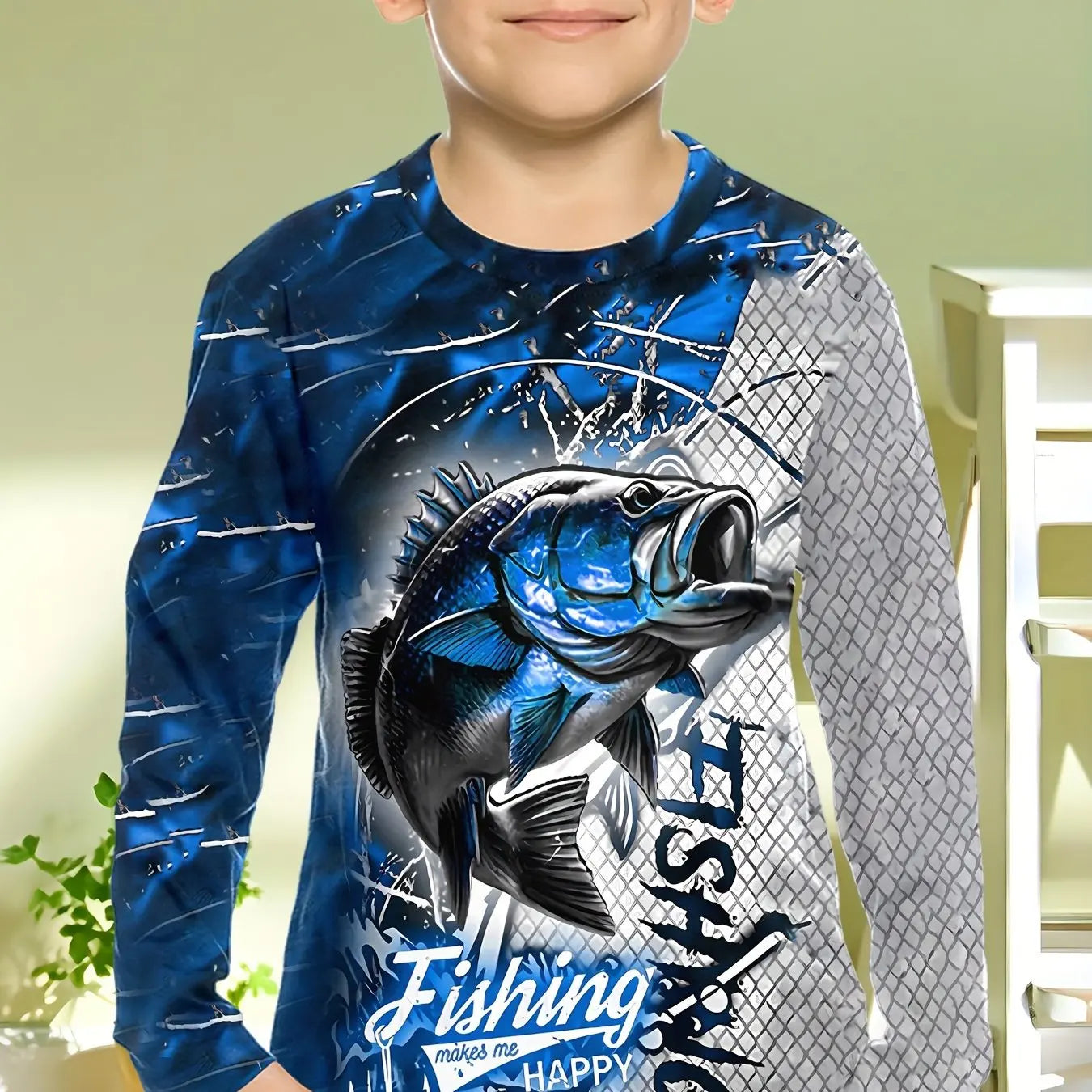 Stylish 3D Fish Print Kids Boys Clothes T-Shirts for Boys