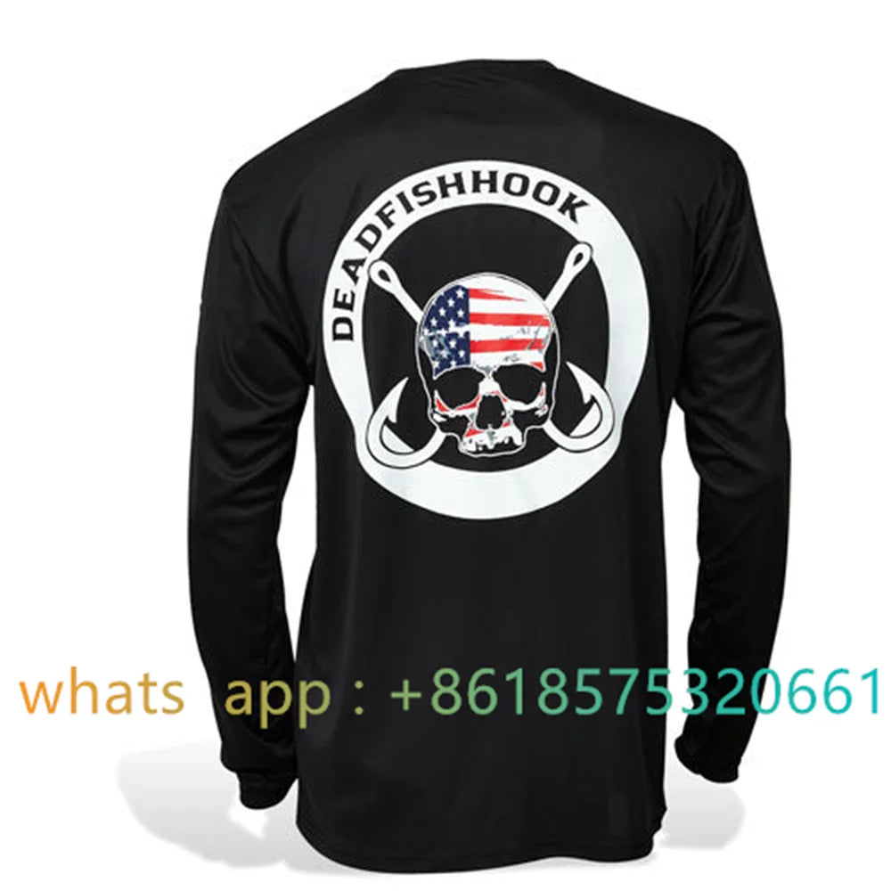 Fishing Apparel Summer Outdoor Kids Long Sleeve T-shirt Fish Wear Sun Protection