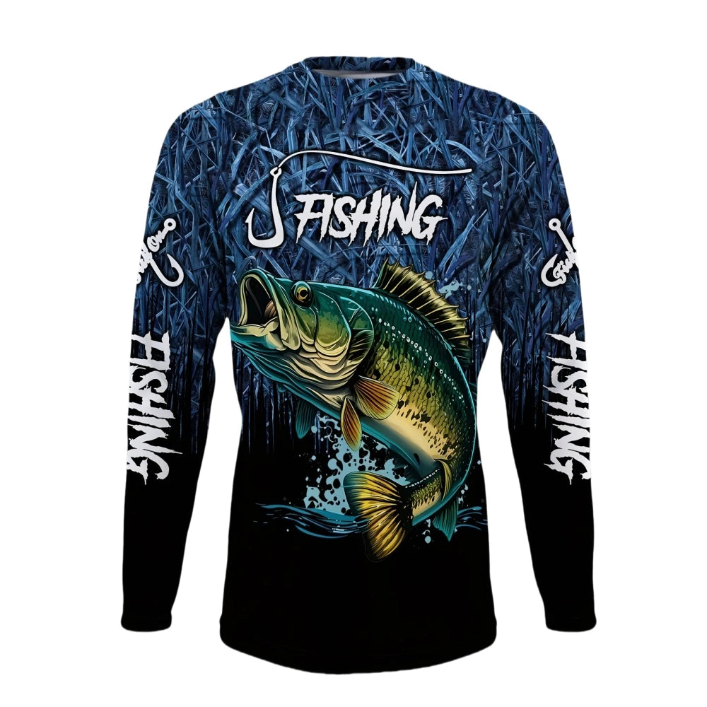 Fishing Shirts Men's T-Shirts Long Sleeve Mens Clothes Autumn Streetwear