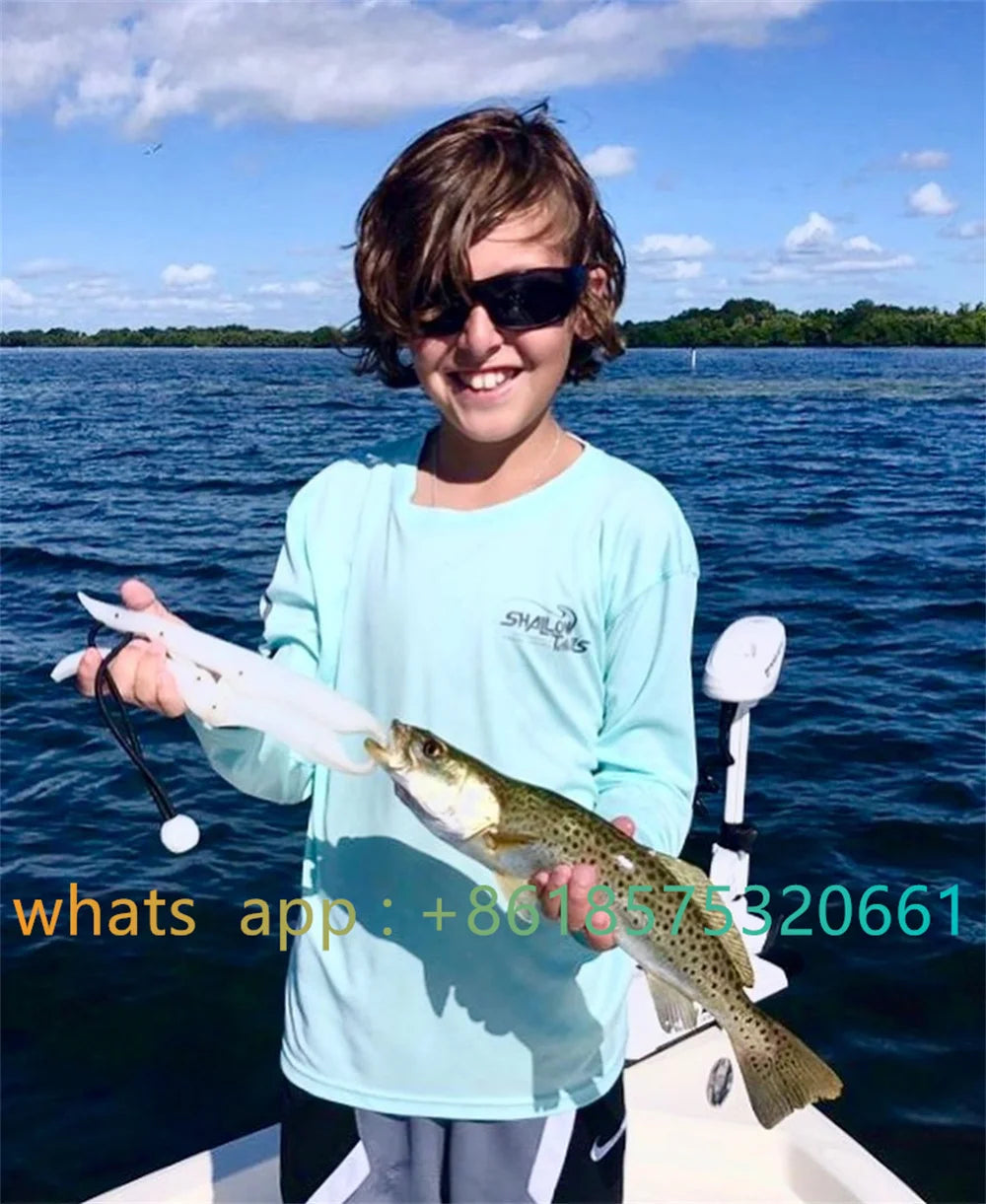 Kids Fishing T-Shirt Long Sleeve Performance Shirt