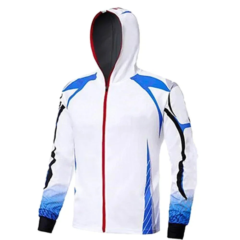 Fishing Shirts Men Long Sleeve Hooded T-Shirt Outdoor Fishing