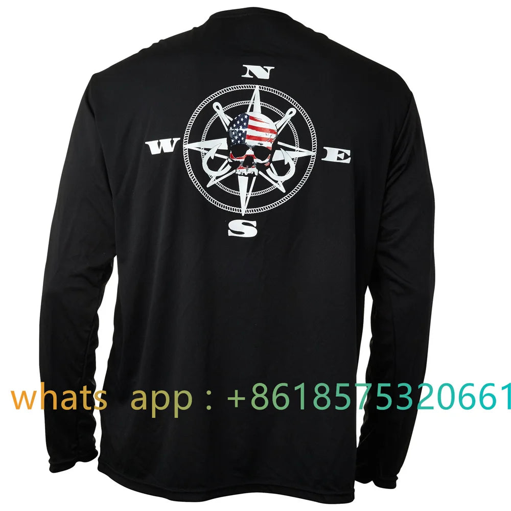 Fishing Apparel Summer Outdoor Kids Long Sleeve T-shirt Fish Wear Sun Protection