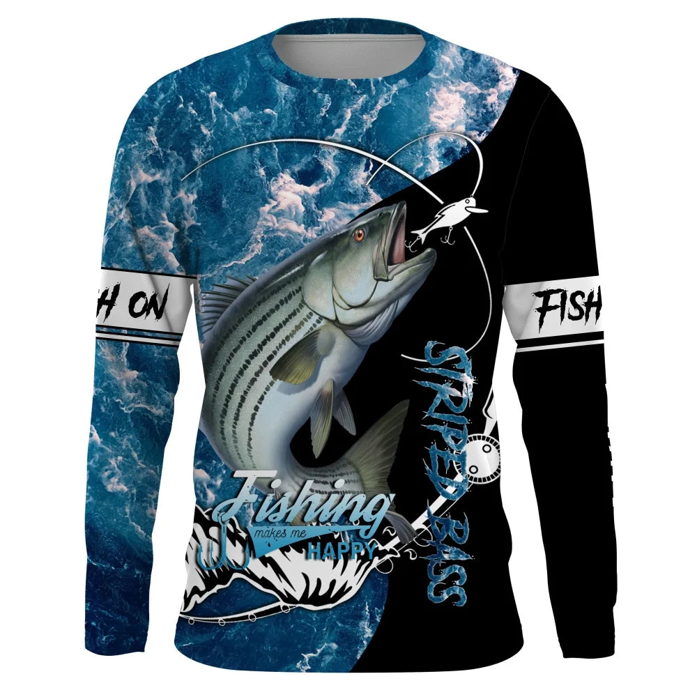 Fishing Shirts Men's T-Shirts Long Sleeve Mens Clothes Autumn Streetwear