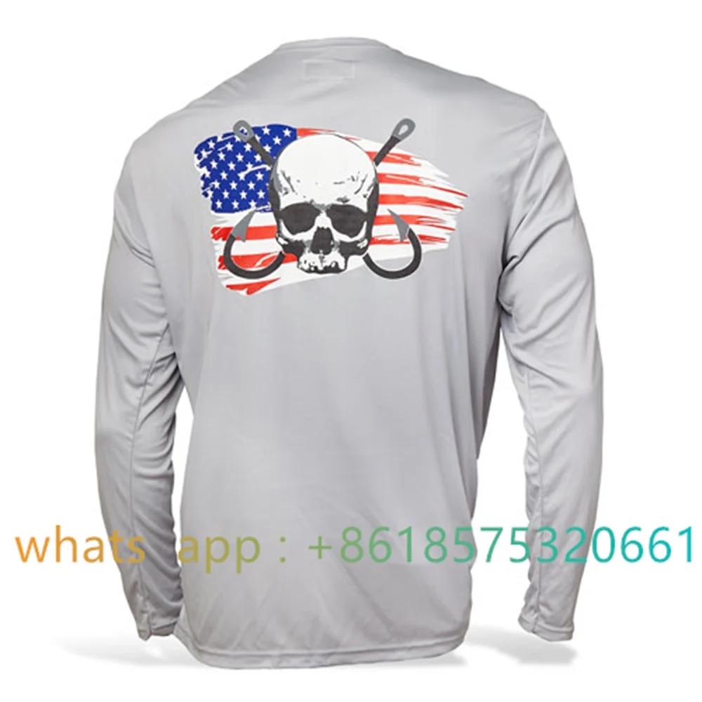 Fishing Apparel Summer Outdoor Kids Long Sleeve T-shirt Fish Wear Sun Protection