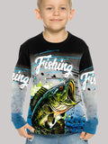 Stylish 3D Fish Print Kids Boys Clothes T-Shirts for Boys