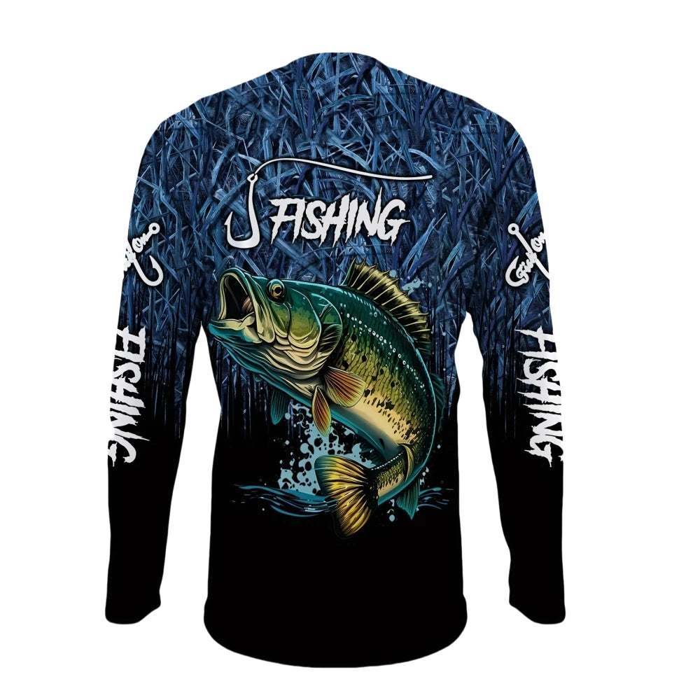 Fishing Shirts Men's T-Shirts Long Sleeve Mens Clothes Autumn Streetwear